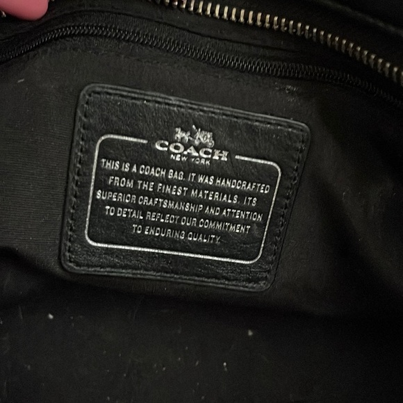 Coach Embossed Crocodile Glitter Satchel - Picture 4 of 6